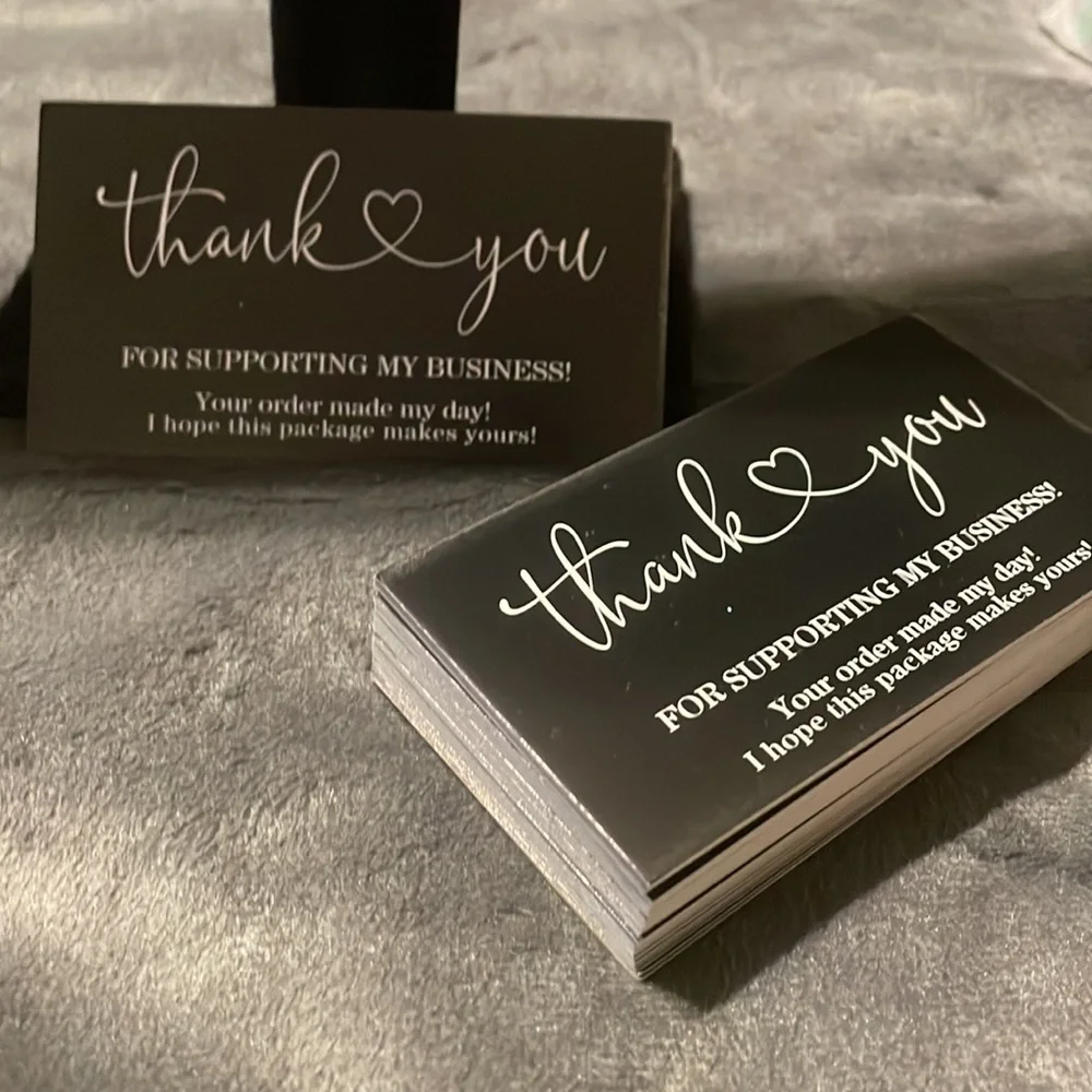 50 Cards Your Order Made My Day Hope Package Makes Yours Thank You - Picture 4 of 4